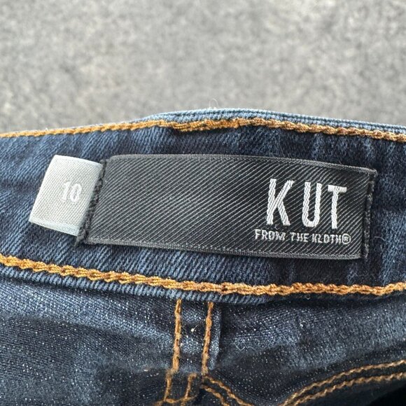 Kut from the Kloth Jeans Womens Size 10 Connie Ankle Skinny Dark Wash Stretch - Picture 3 of 12